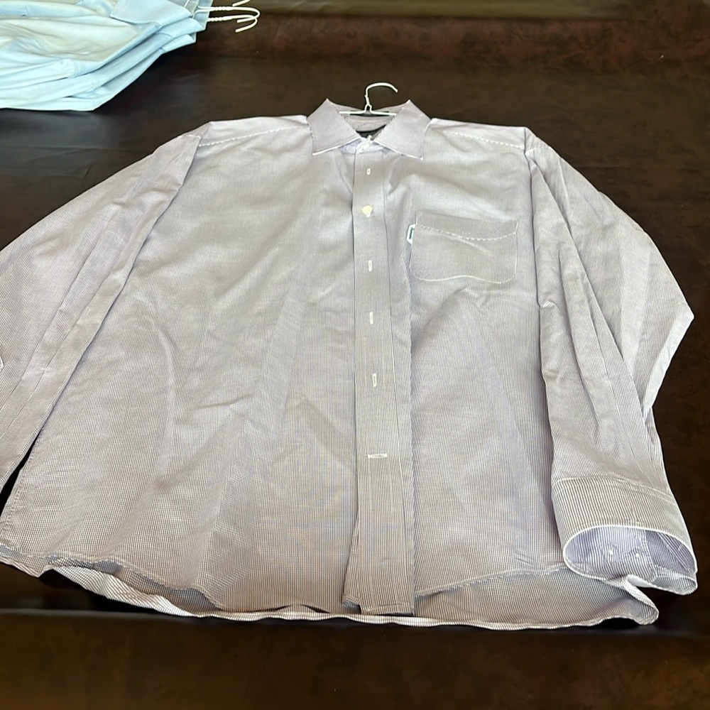 Faconnable Purple 17-1/2 Dress Shirt